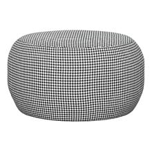 Houndstooth Cranston Upholstered Ottoman
